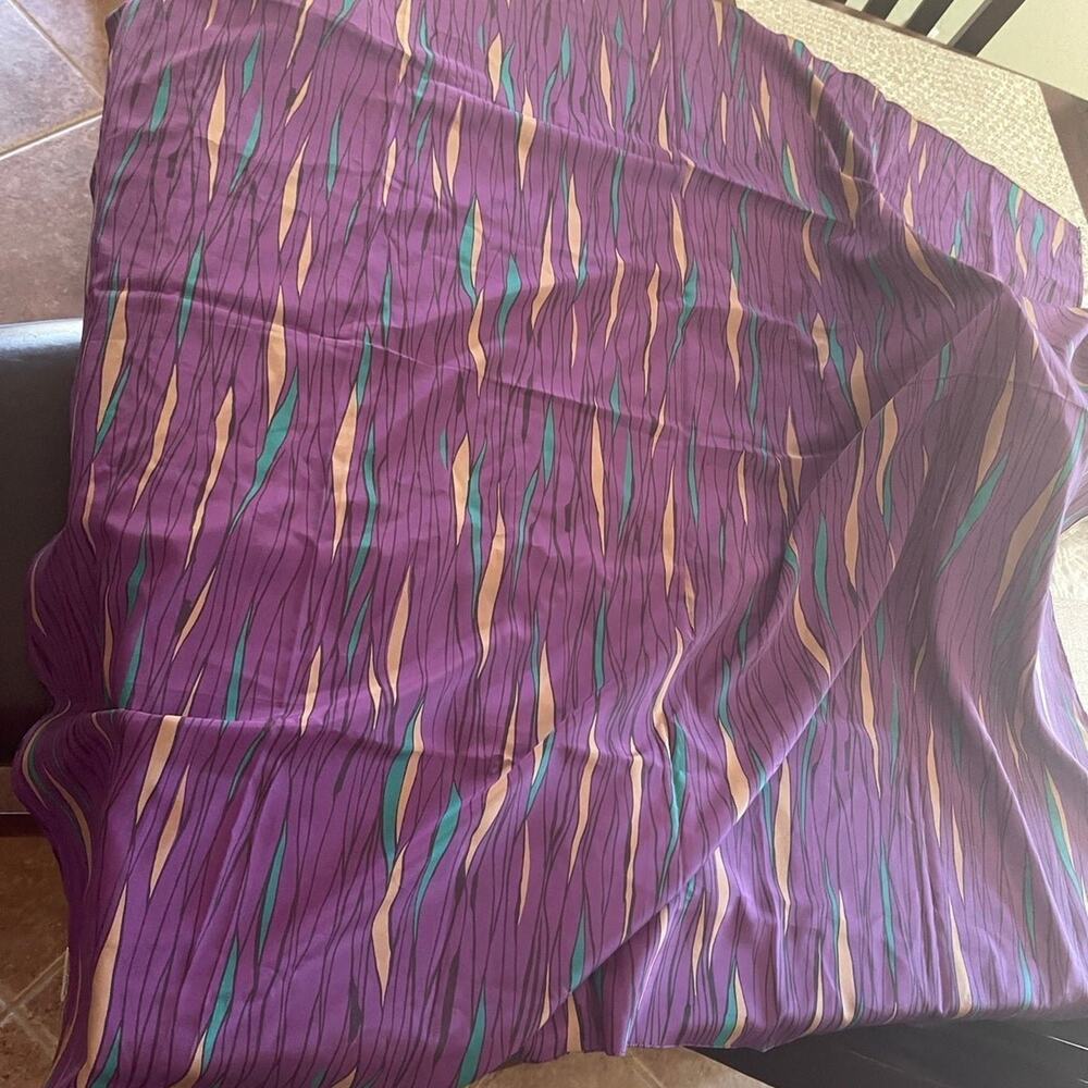 vintage Trendset Bright lilac scarve vintage- large - Picture 3 of 8